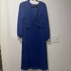 Maison Tara Royal Blue Midi Dress